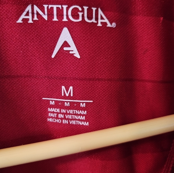 Red Striped Antigua Polo - Picture 2 of 3